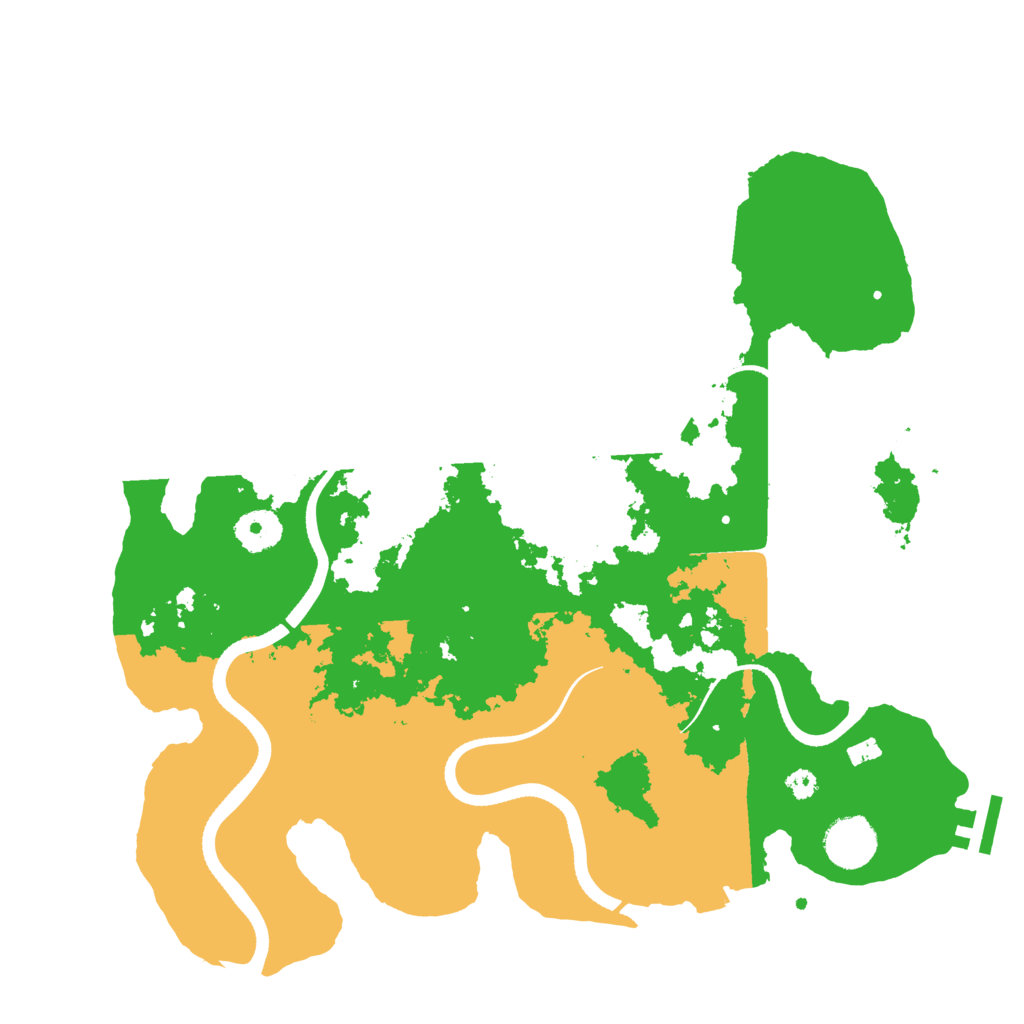 Biome Rust Map: Procedural Map, Size: 3500, Seed: 325423655
