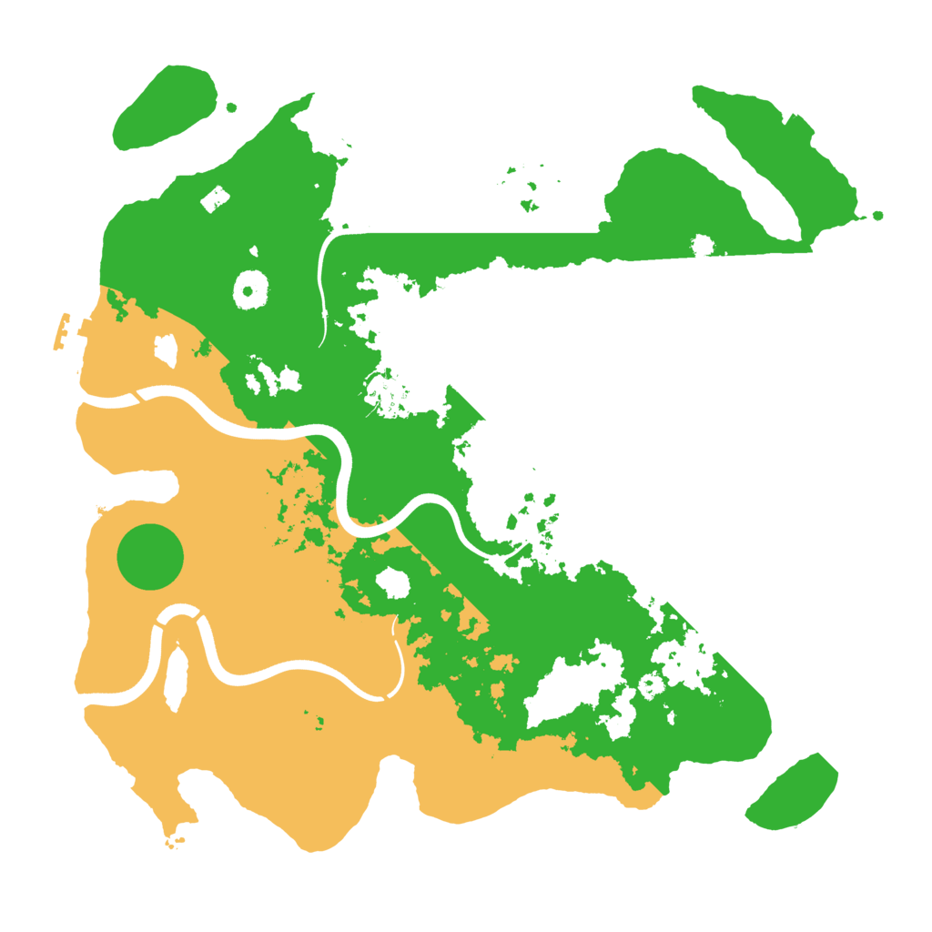 Biome Rust Map: Procedural Map, Size: 3700, Seed: 99758452