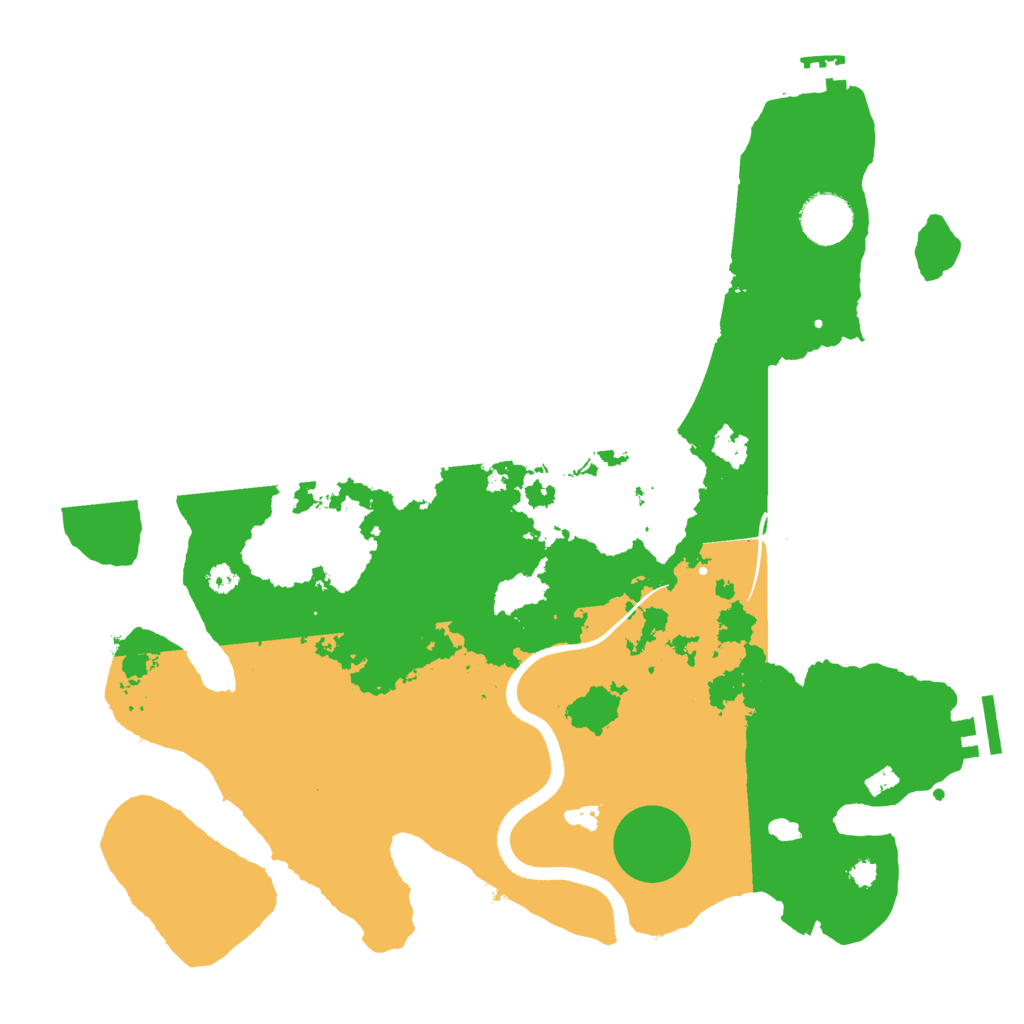 Biome Rust Map: Procedural Map, Size: 3500, Seed: 14166742