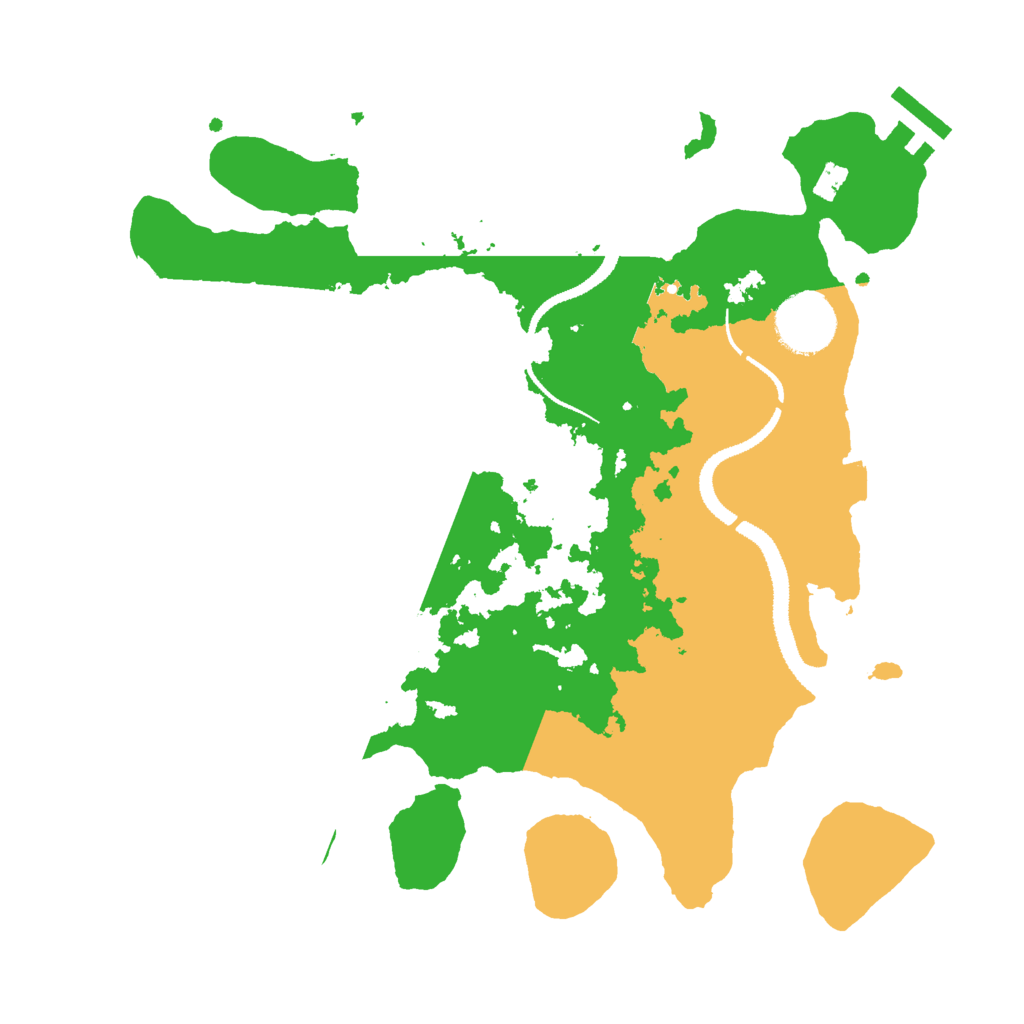 Biome Rust Map: Procedural Map, Size: 3000, Seed: 9581406