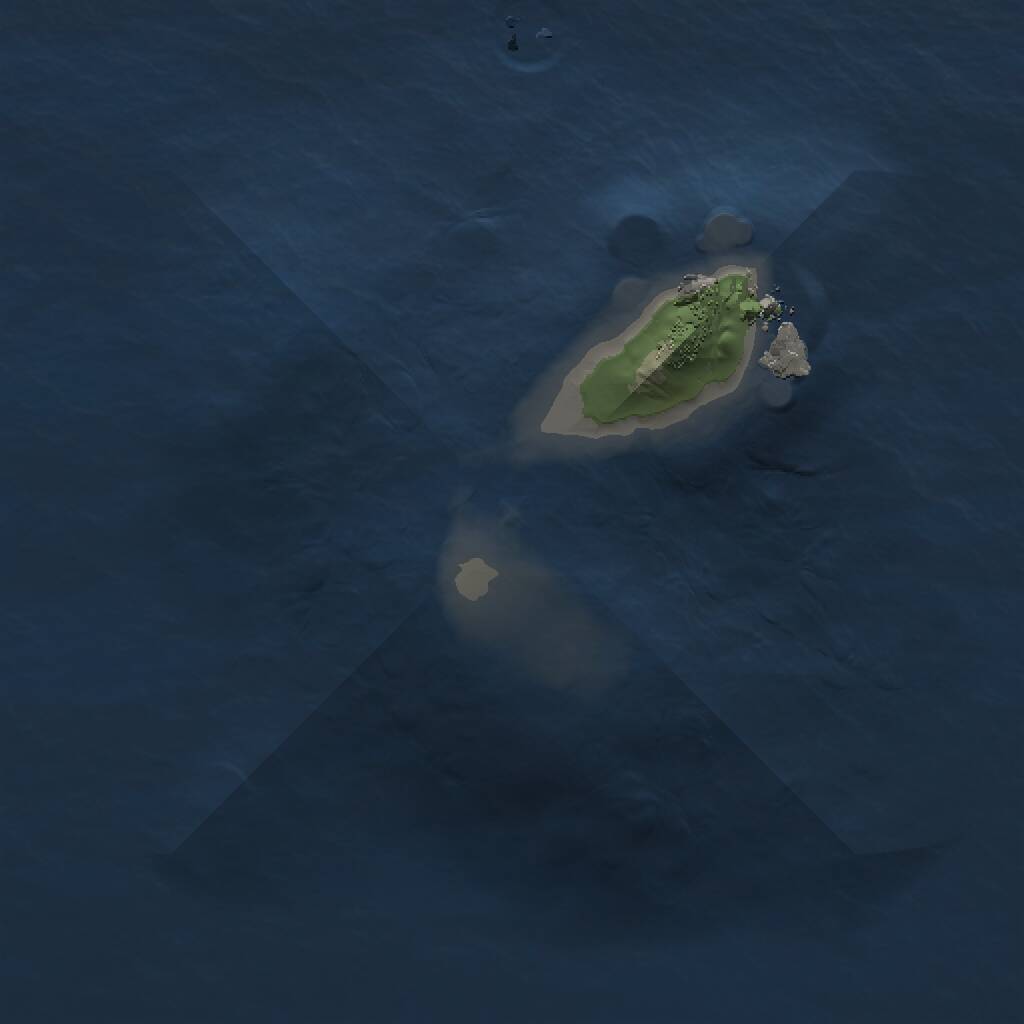 Rust Map: Procedural Map, Size: 1010, Seed: 578465, 1 Monuments