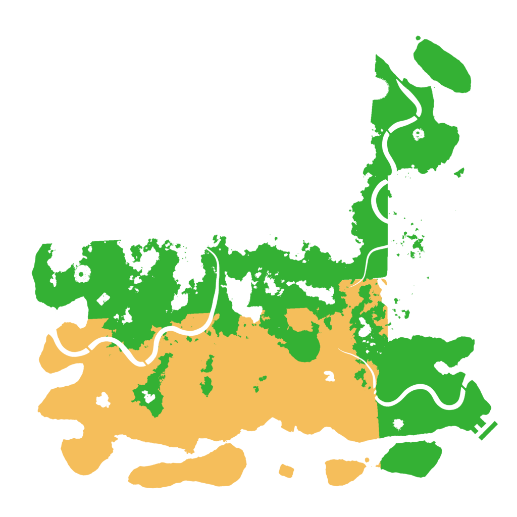 Biome Rust Map: Procedural Map, Size: 4500, Seed: 958439307