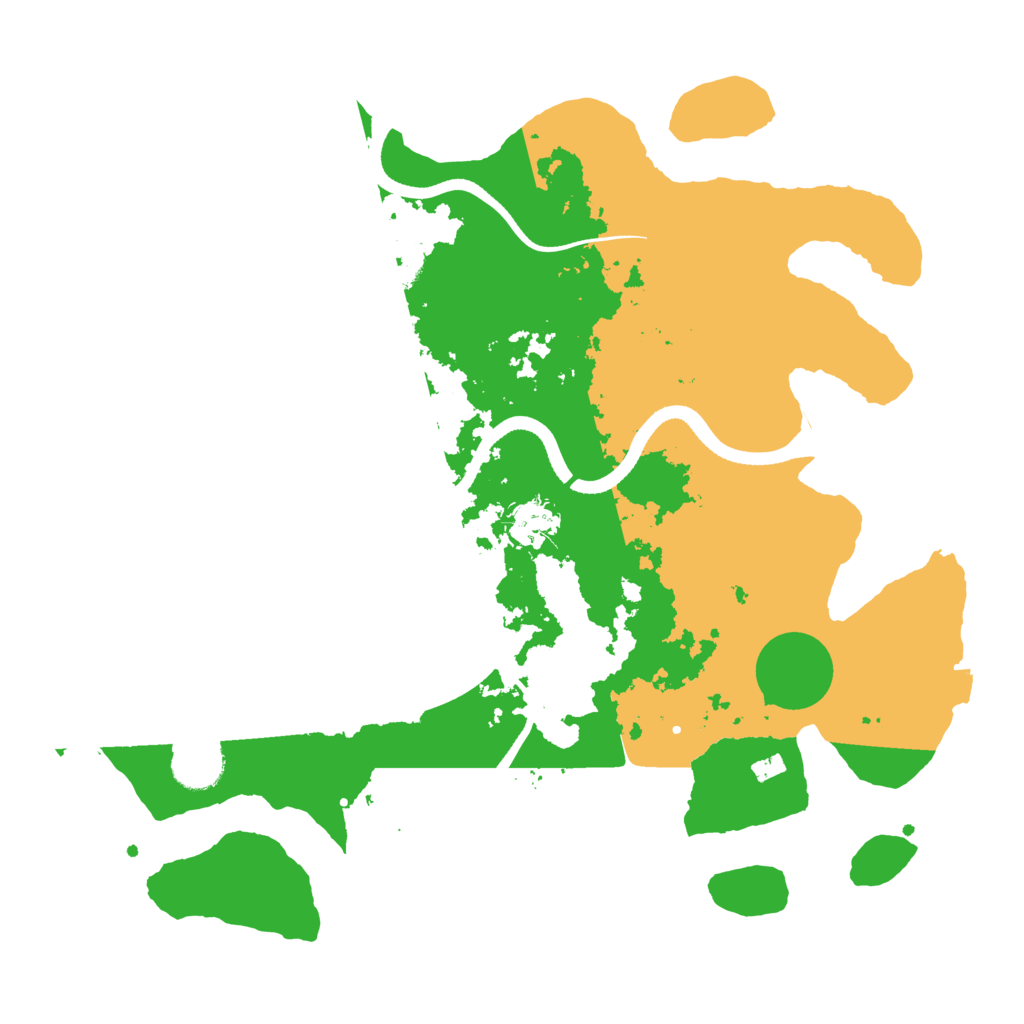 Biome Rust Map: Procedural Map, Size: 3500, Seed: 22112200