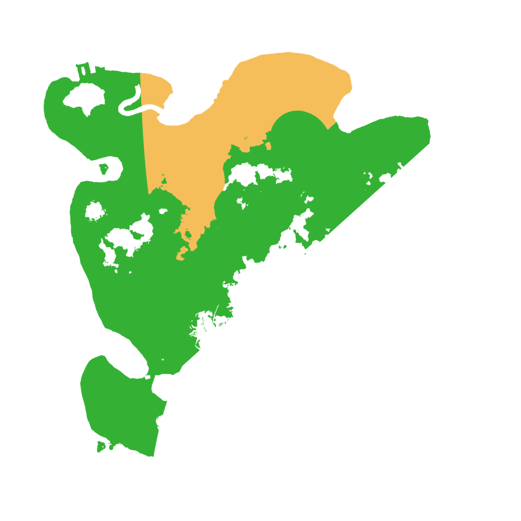 Biome Rust Map: Procedural Map, Size: 2500, Seed: 25025