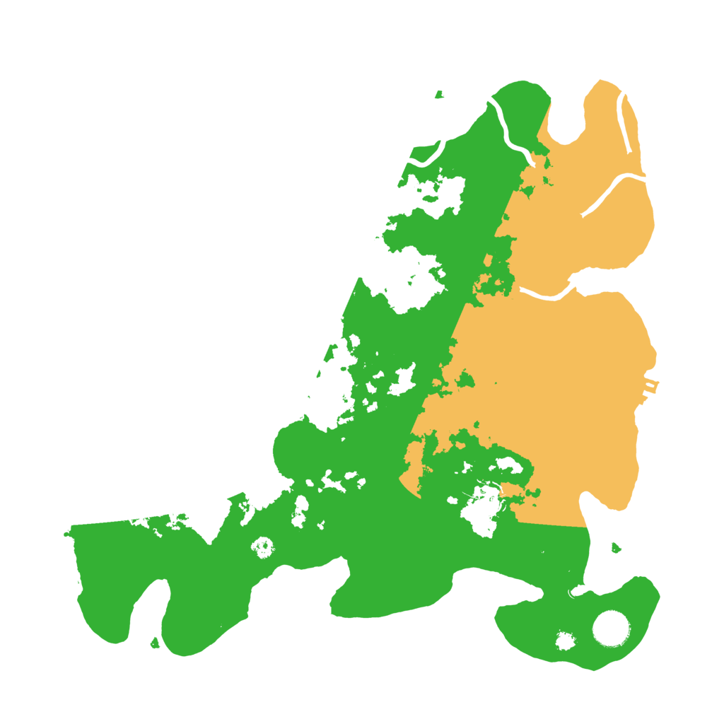 Biome Rust Map: Procedural Map, Size: 3500, Seed: 418