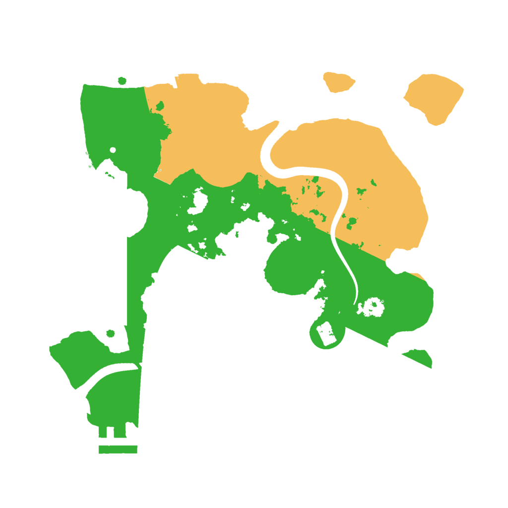 Biome Rust Map: Procedural Map, Size: 2500, Seed: 722357028