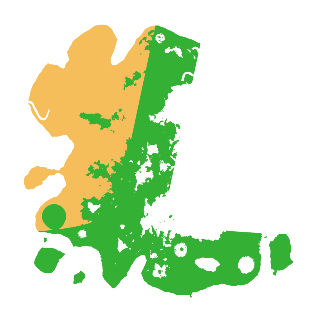 Biome Rust Map: Procedural Map, Size: 3500, Seed: 23155