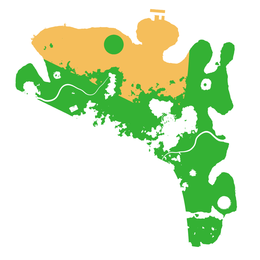 Biome Rust Map: Procedural Map, Size: 3500, Seed: 64066465