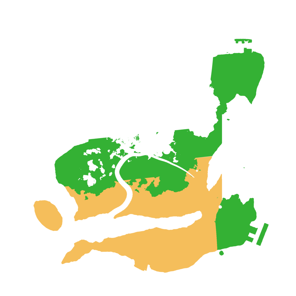 Biome Rust Map: Procedural Map, Size: 2600, Seed: 22