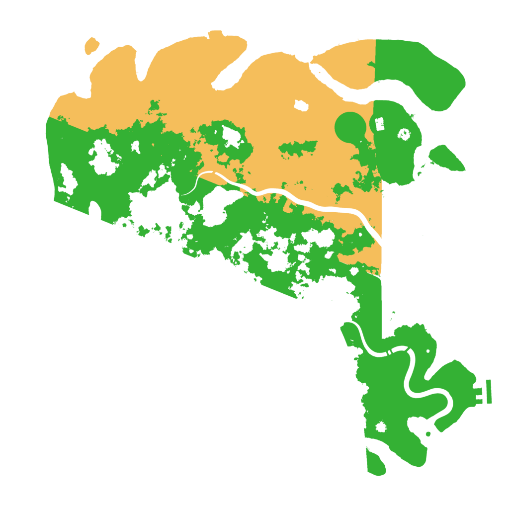 Biome Rust Map: Procedural Map, Size: 4300, Seed: 437280816