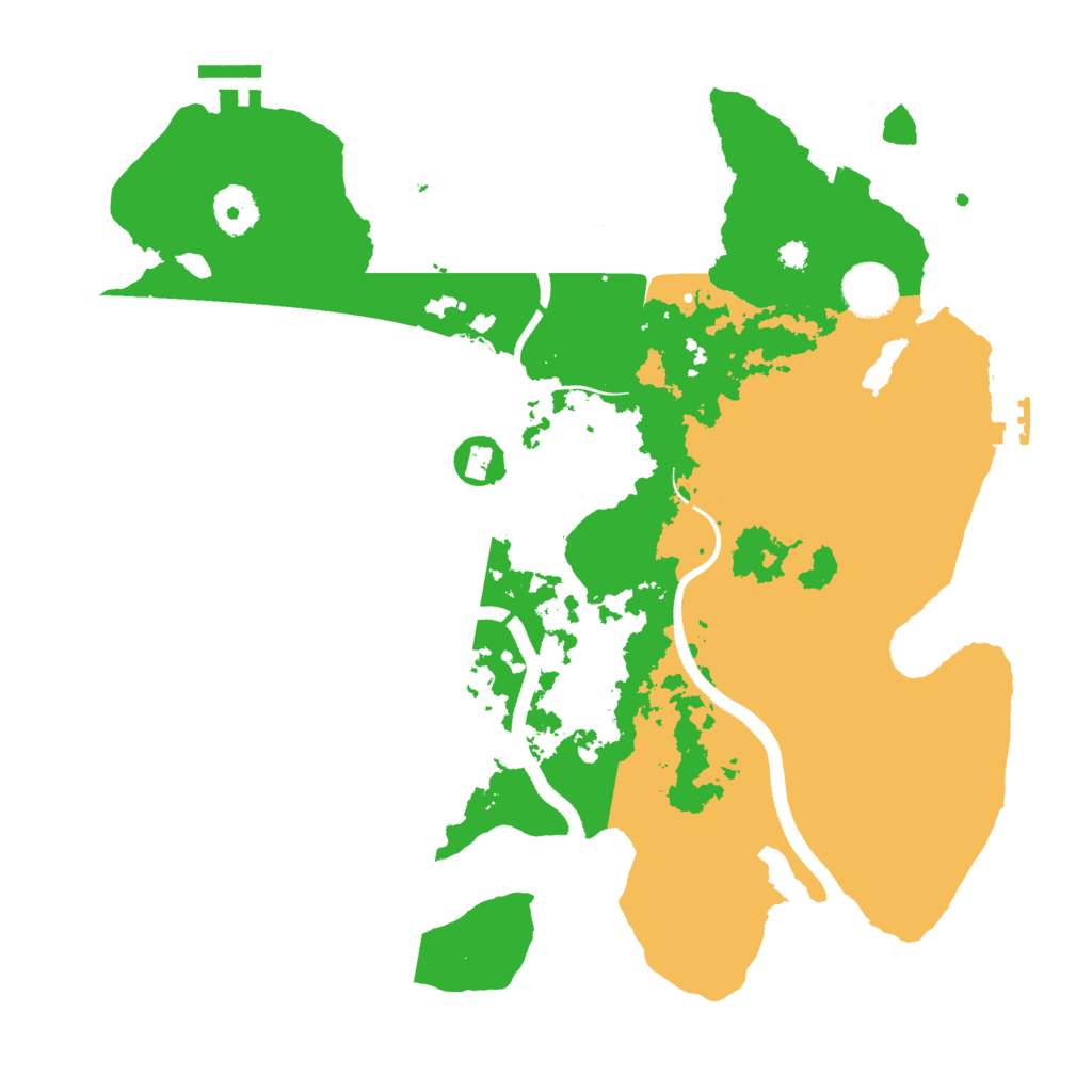 Biome Rust Map: Procedural Map, Size: 3500, Seed: 55275316