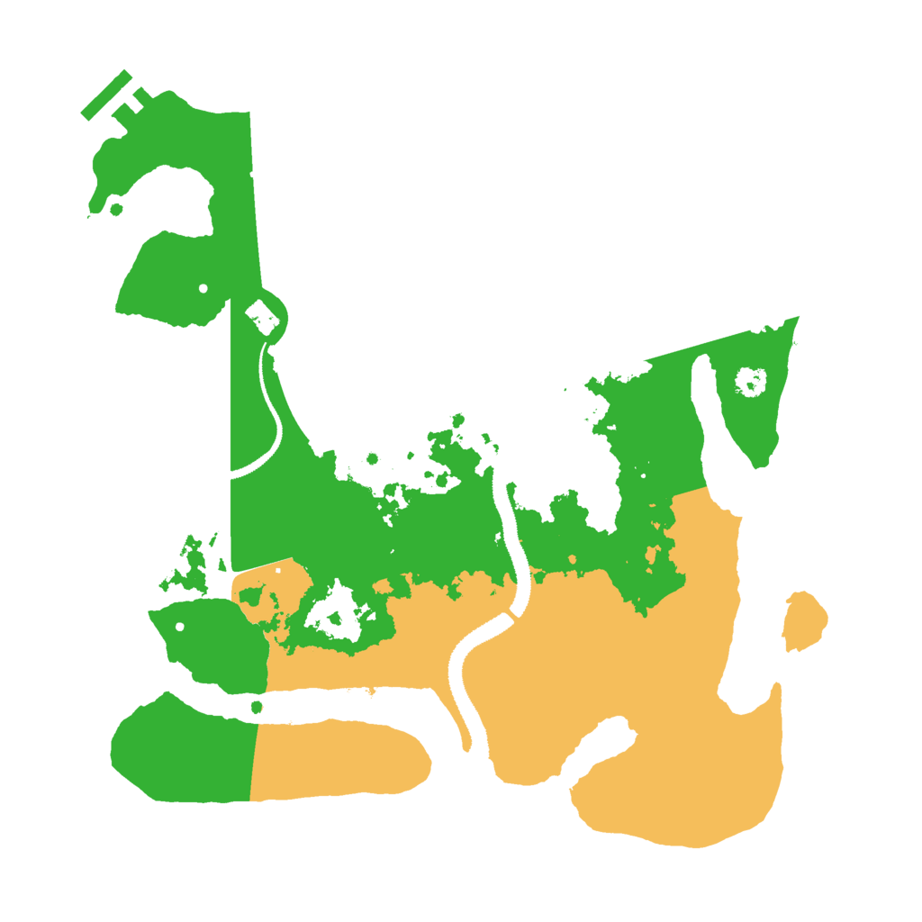 Biome Rust Map: Procedural Map, Size: 3000, Seed: 8065749