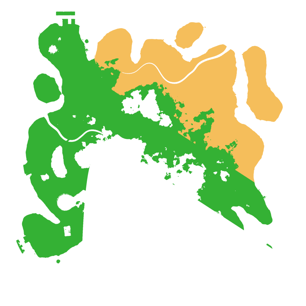 Biome Rust Map: Procedural Map, Size: 3250, Seed: 781690673