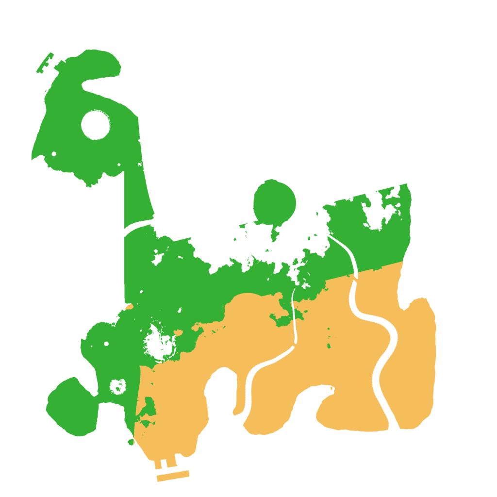 Biome Rust Map: Procedural Map, Size: 3101, Seed: 1