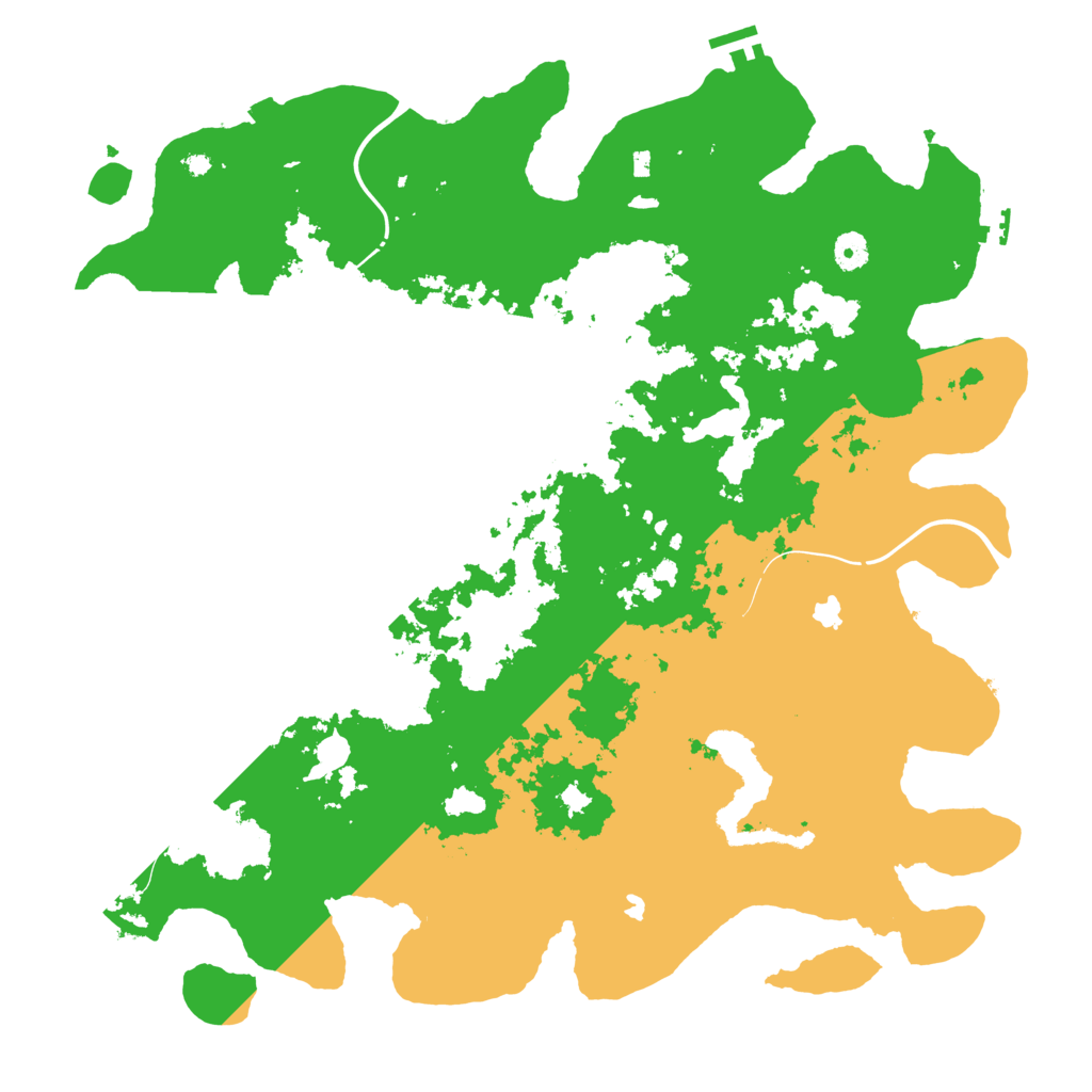 Biome Rust Map: Procedural Map, Size: 4500, Seed: 1983666