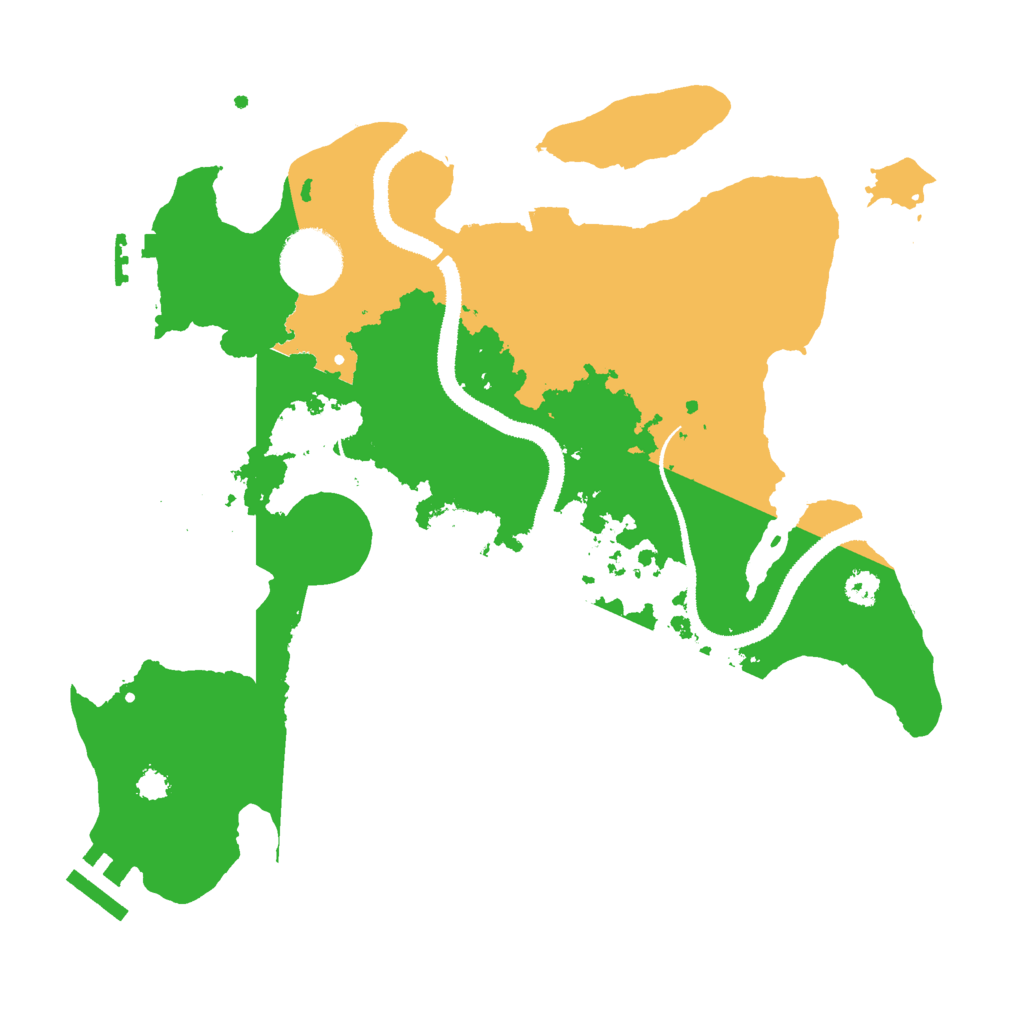 Biome Rust Map: Procedural Map, Size: 3000, Seed: 11515615