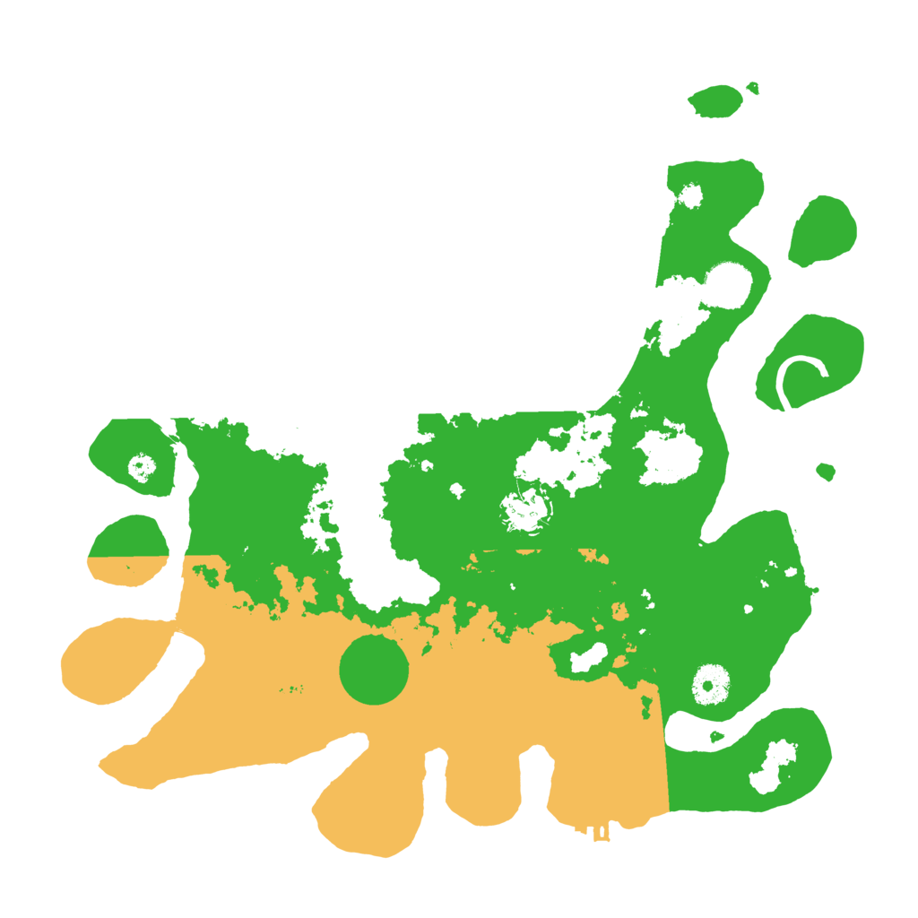 Biome Rust Map: Procedural Map, Size: 3500, Seed: 594057276