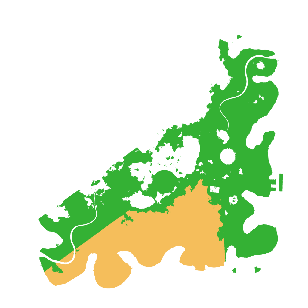 Biome Rust Map: Procedural Map, Size: 3500, Seed: 10430280