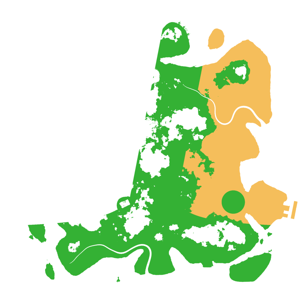 Biome Rust Map: Procedural Map, Size: 3500, Seed: 38327769