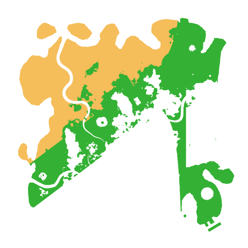 Biome Rust Map: Procedural Map, Size: 3500, Seed: 7126718