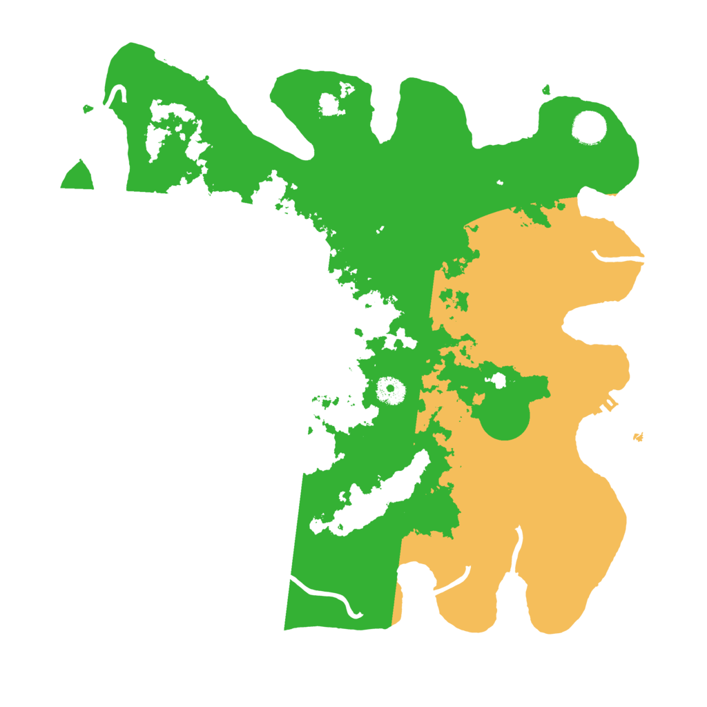 Biome Rust Map: Procedural Map, Size: 3700, Seed: 877127855