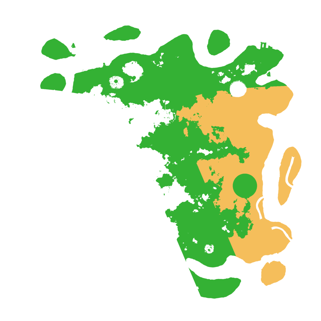 Biome Rust Map: Procedural Map, Size: 3500, Seed: 940945655