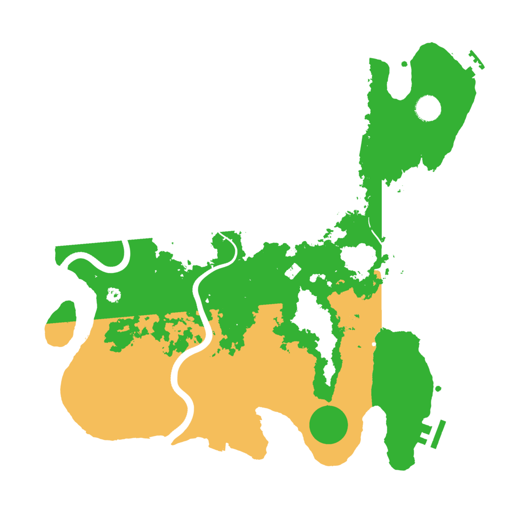 Biome Rust Map: Procedural Map, Size: 3500, Seed: 752228