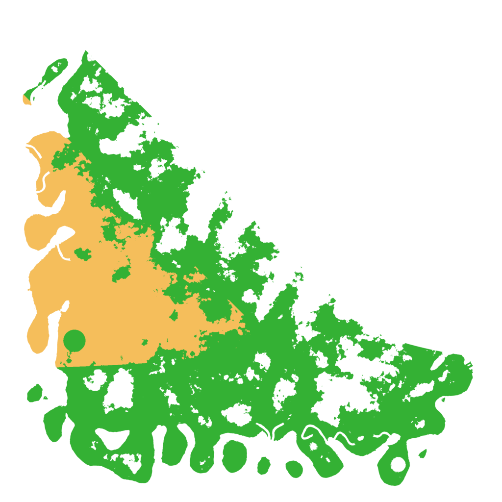 Biome Rust Map: Procedural Map, Size: 6000, Seed: 94673