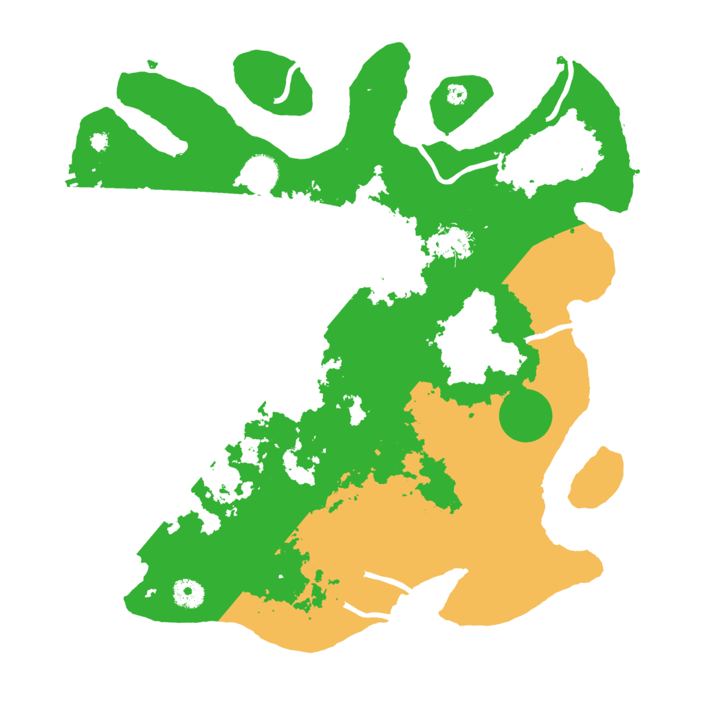 Biome Rust Map: Procedural Map, Size: 3500, Seed: 601139366