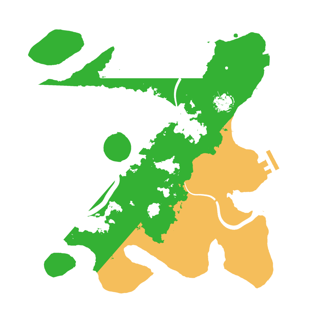 Biome Rust Map: Procedural Map, Size: 3000, Seed: 18690