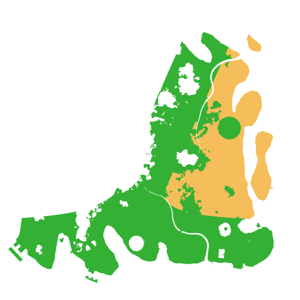 Biome Rust Map: Procedural Map, Size: 3500, Seed: 79589040