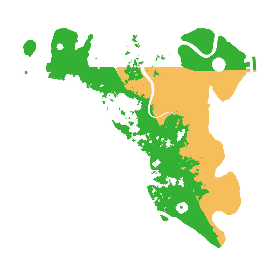 Biome Rust Map: Procedural Map, Size: 3500, Seed: 48684207