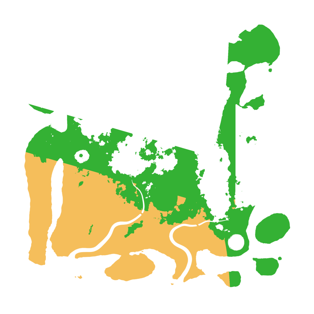 Biome Rust Map: Procedural Map, Size: 3500, Seed: 14700596
