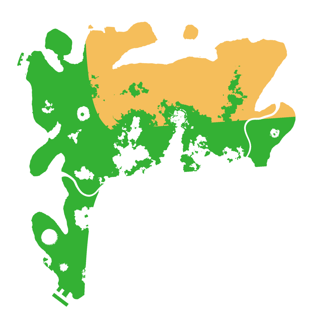 Biome Rust Map: Procedural Map, Size: 3500, Seed: 6424004