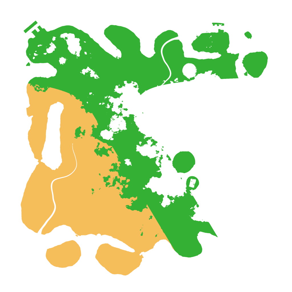 Biome Rust Map: Procedural Map, Size: 3700, Seed: 820006265
