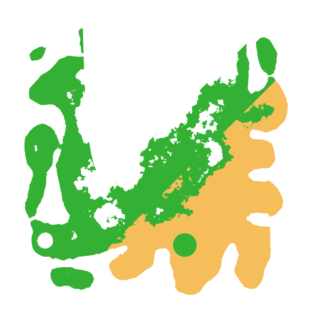 Biome Rust Map: Barren, Size: 3500, Seed: 488484