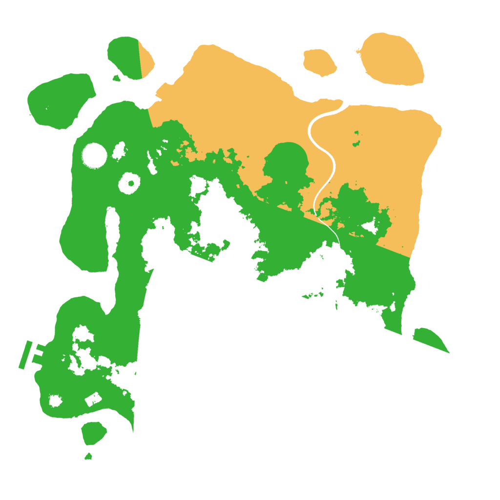 Biome Rust Map: Procedural Map, Size: 3500, Seed: 38021409