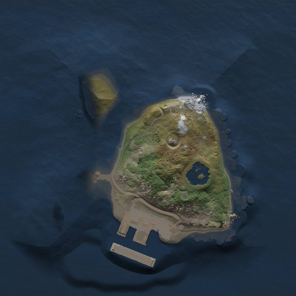 Rust Map: Procedural Map, Size: 1300, Seed: 173465, 2 Monuments