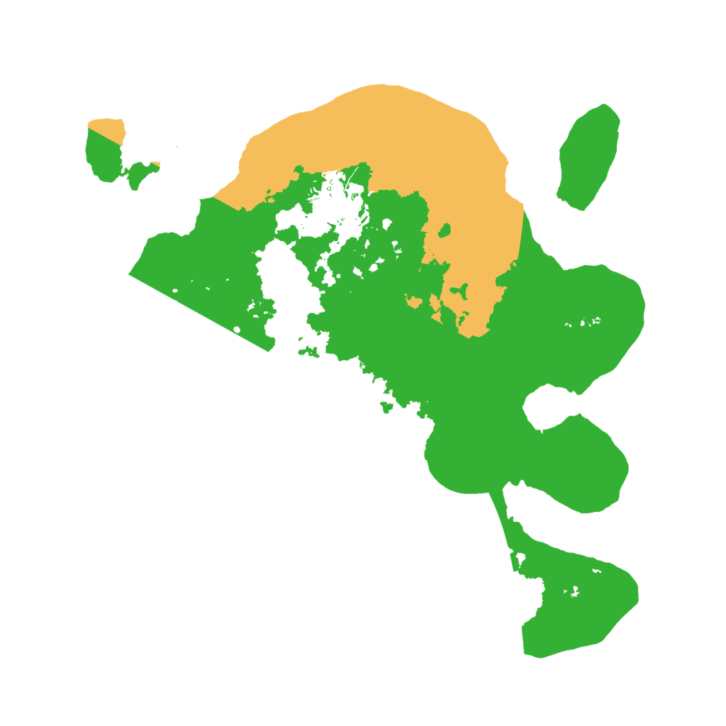 Biome Rust Map: Barren, Size: 2400, Seed: 31107