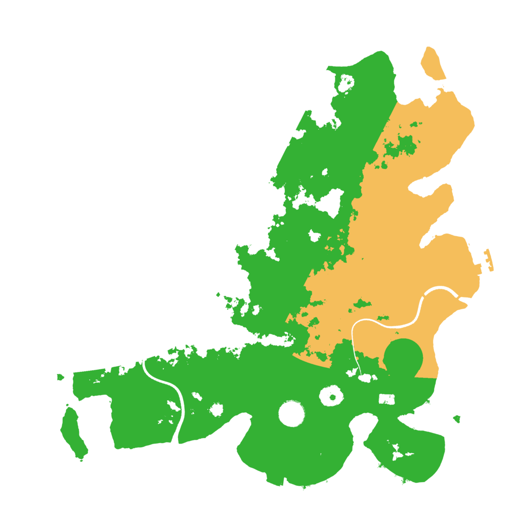 Biome Rust Map: Procedural Map, Size: 3500, Seed: 1709459957