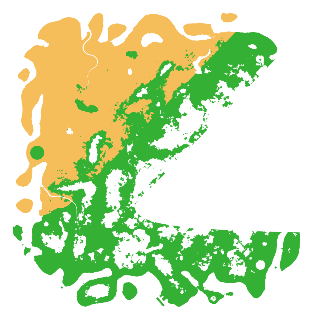 Biome Rust Map: Procedural Map, Size: 6000, Seed: 87413578