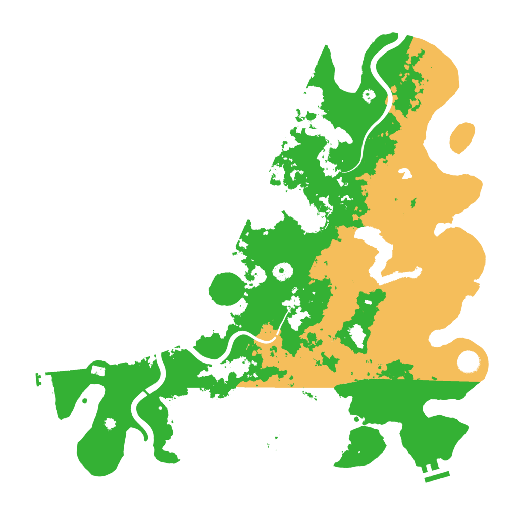 Biome Rust Map: Procedural Map, Size: 4096, Seed: 78592