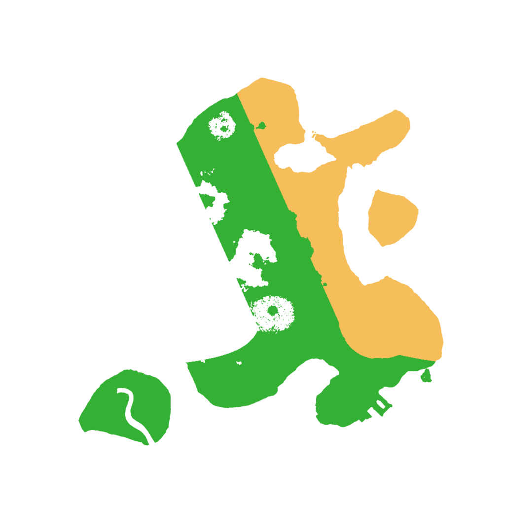 Biome Rust Map: Procedural Map, Size: 2000, Seed: 123421