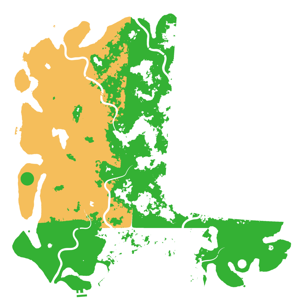 Biome Rust Map: Procedural Map, Size: 6000, Seed: 57923457