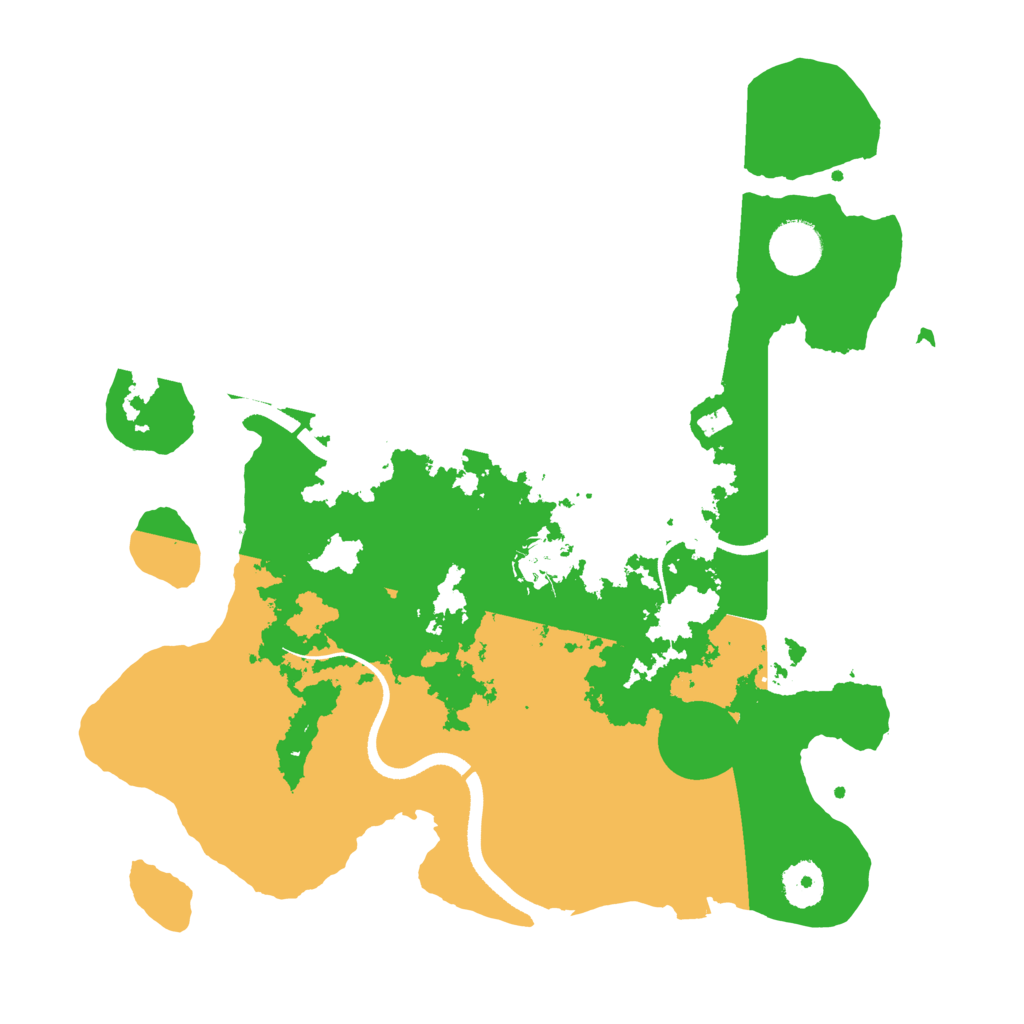 Biome Rust Map: Procedural Map, Size: 3500, Seed: 424467043