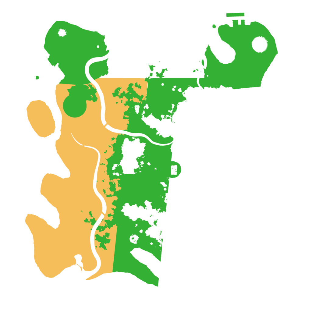 Biome Rust Map: Procedural Map, Size: 3500, Seed: 4801823