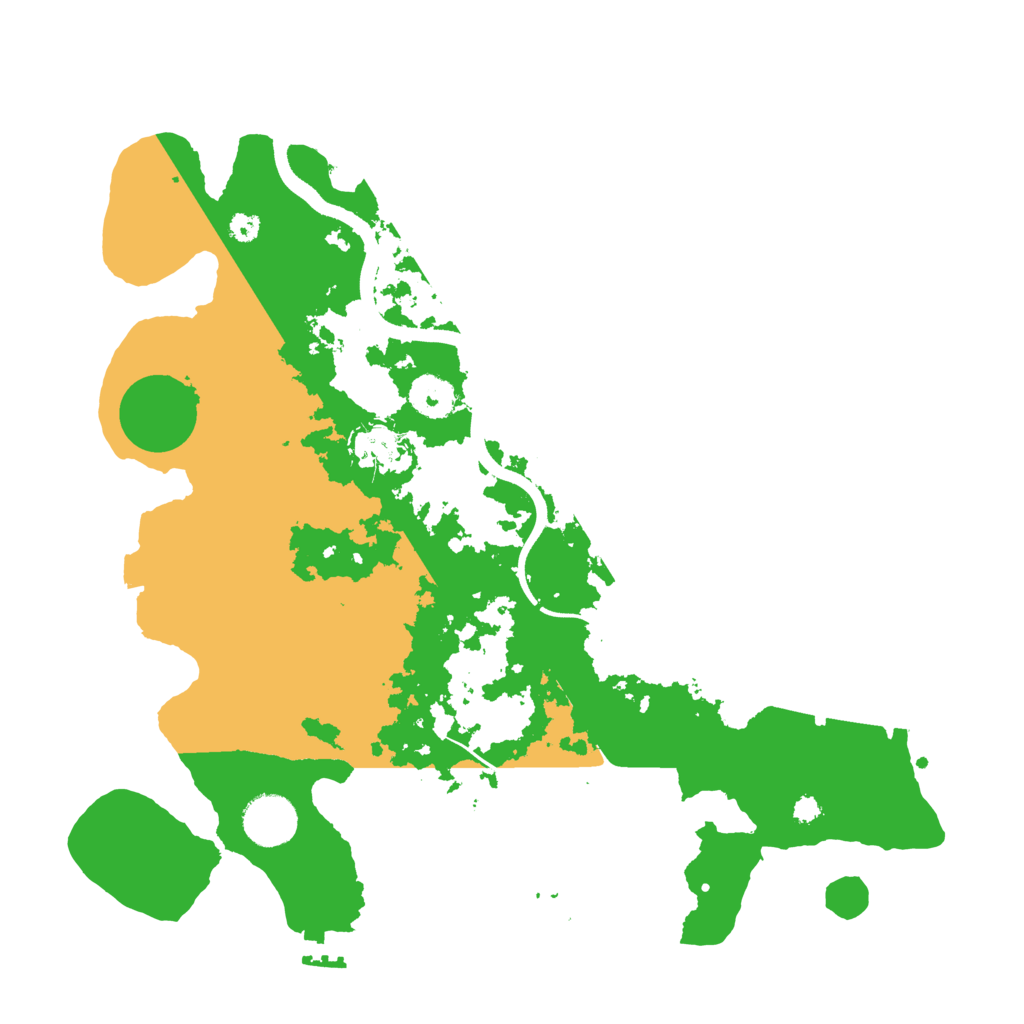 Biome Rust Map: Procedural Map, Size: 3500, Seed: 535325