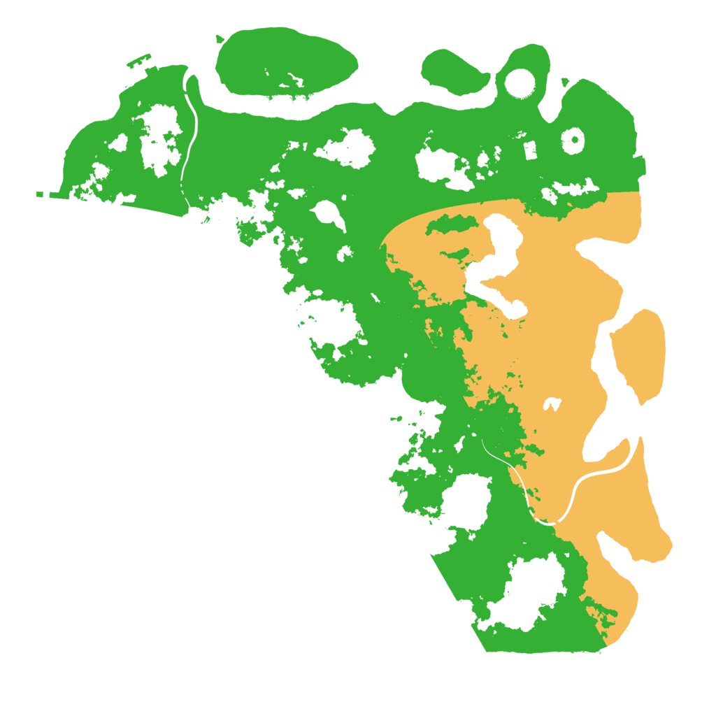 Biome Rust Map: Procedural Map, Size: 4250, Seed: 506408626