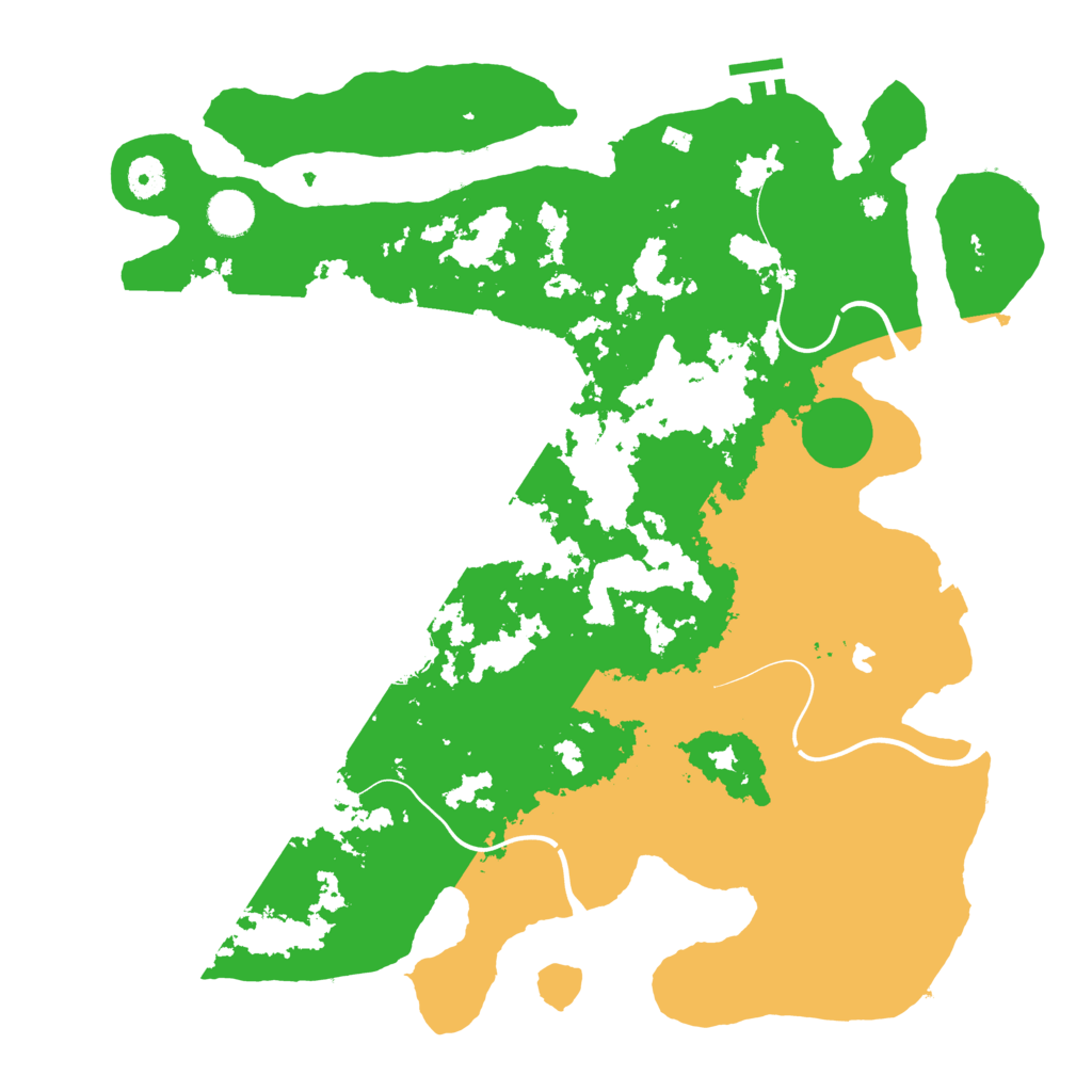 Biome Rust Map: Procedural Map, Size: 4100, Seed: 6