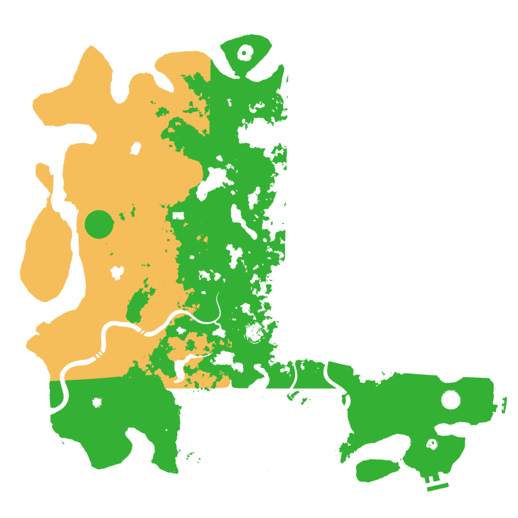 Biome Rust Map: Procedural Map, Size: 4800, Seed: 613166325